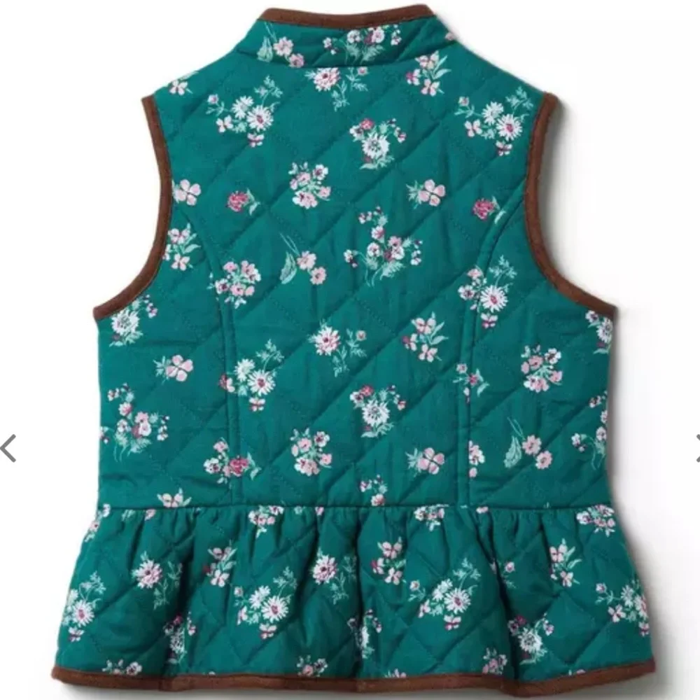 Janie and Jack floral peplum vest size 3 to 4